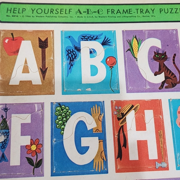 Vintage ABC 1966 Frame-Tray Puzzle - Picture 3 of 7